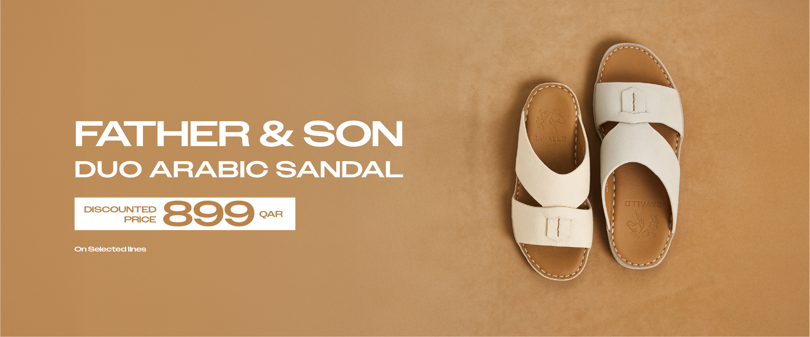 Father & Son Arabic Sandal Duo @899 AED